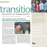 Cover of Transitions Spring 2011 newsletter.