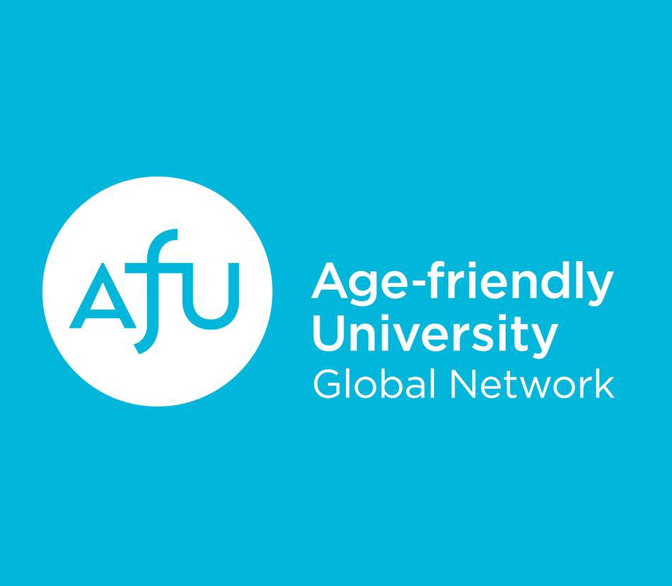 Age-friendly university global network logo.